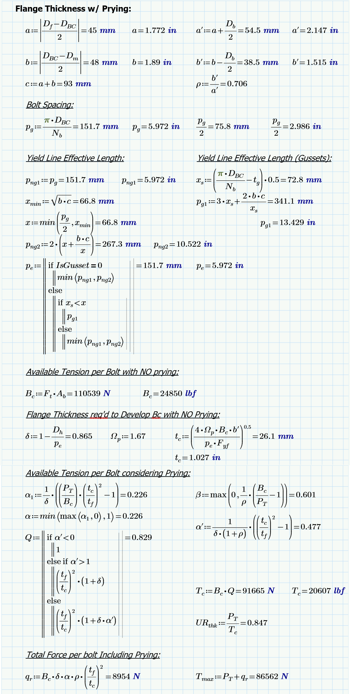 Aisc Prying Action Example Structural Flange Design | Article | Meca Enterprises