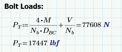 Bolt Tension Calculation