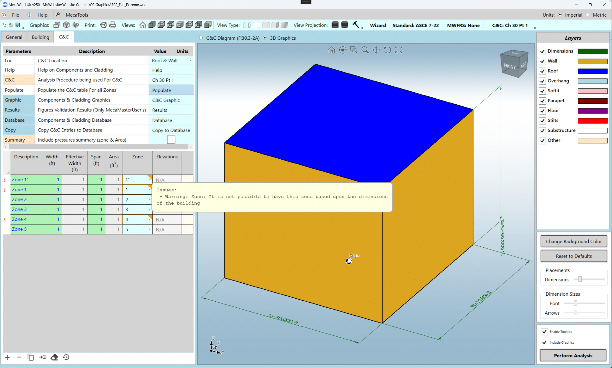 C&C Graphic Zone Validation
