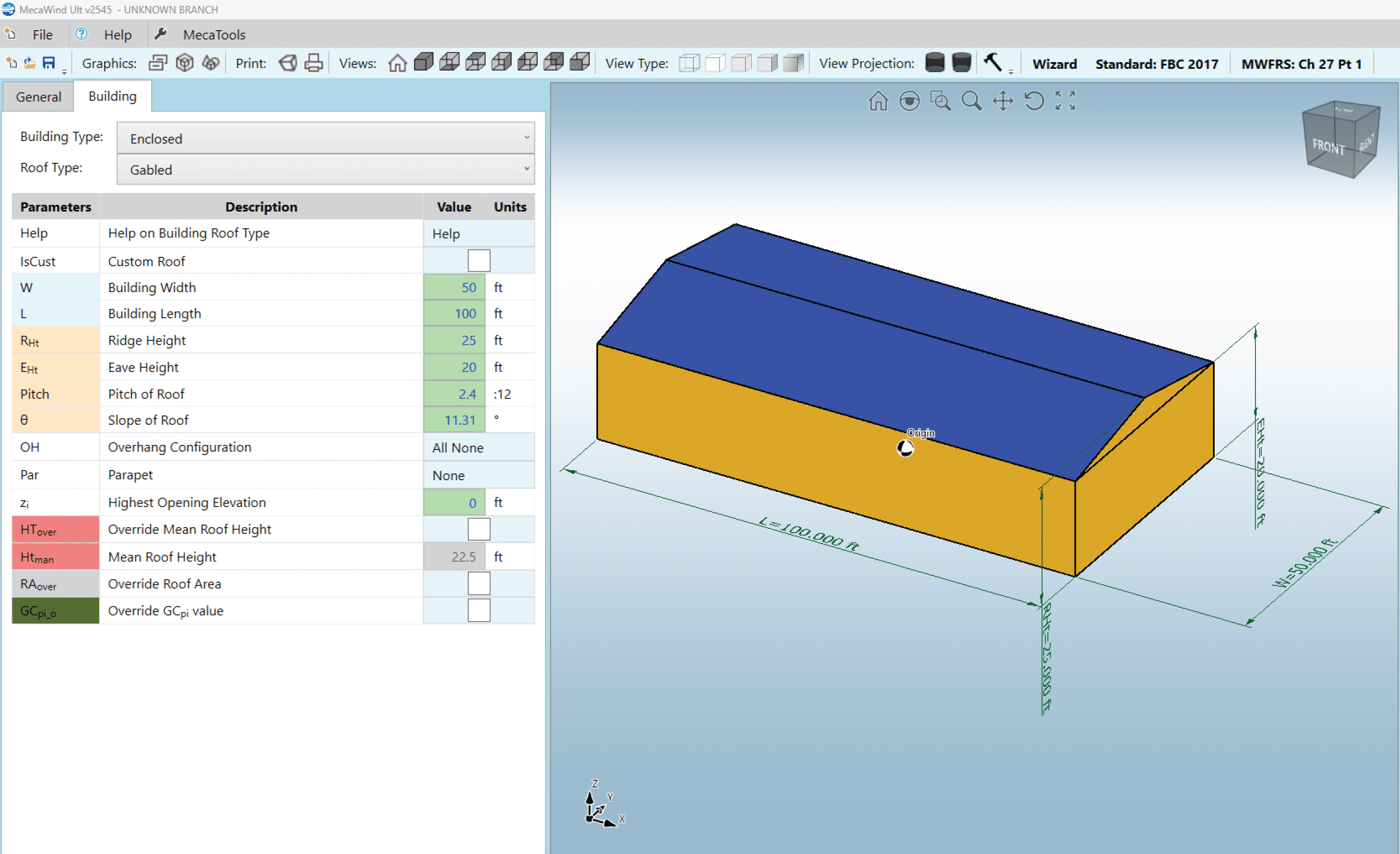 Comparison of FBC 17 vs ASCE 7-10 Image 1