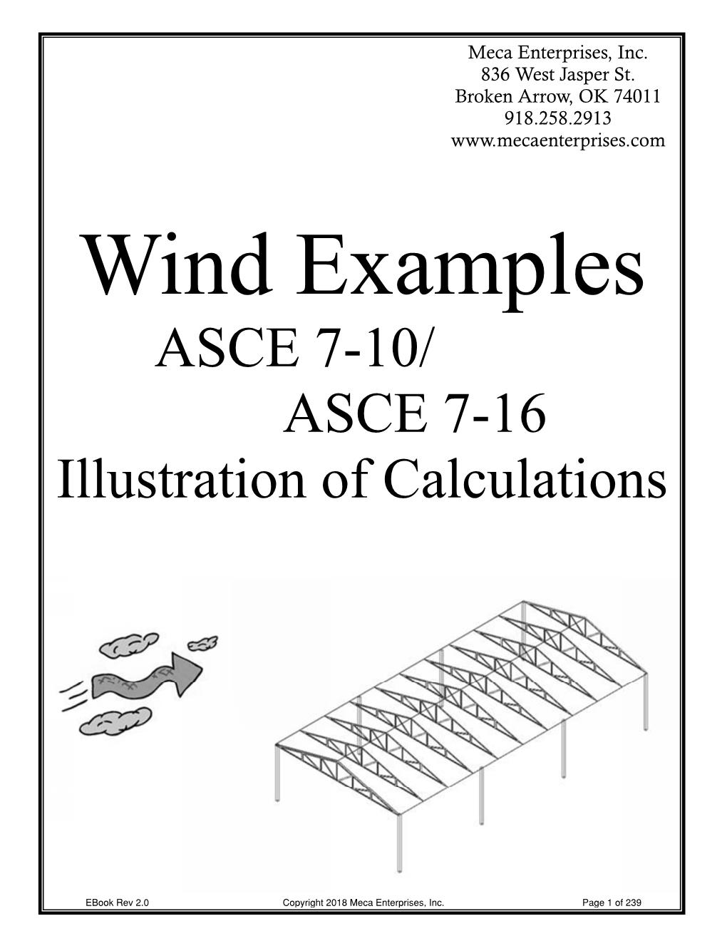 Wind Examples ASCE 7-10/ASCE 7-16 E-Book | Meca Enterprises