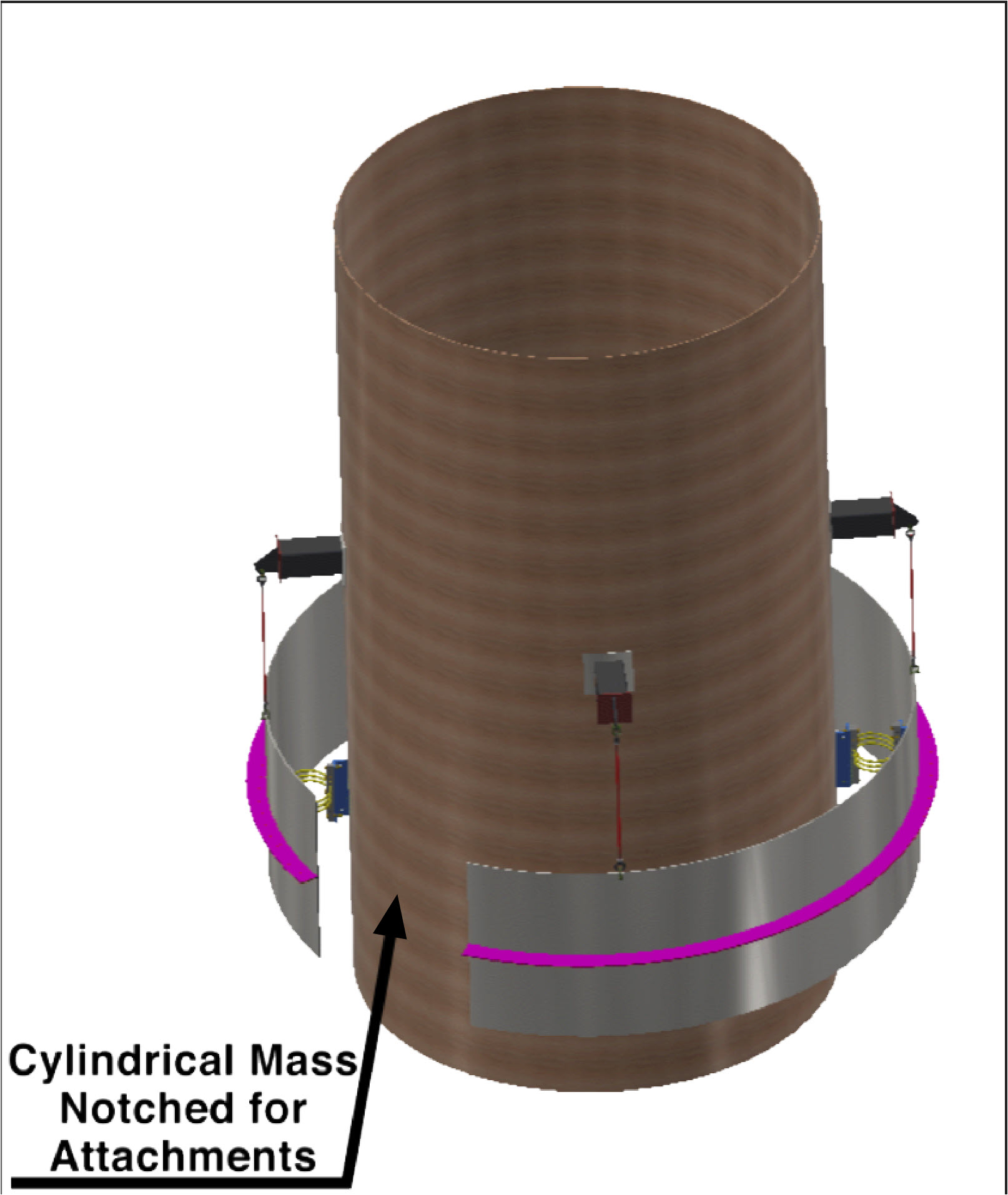 Cylindrical Mass Notched
