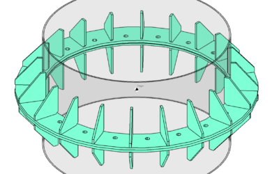 Structural Flange with Gussets Design