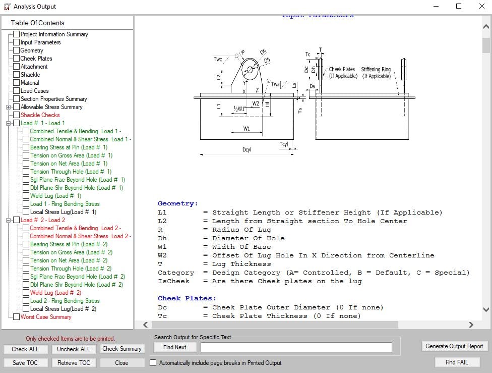 lifting lug software