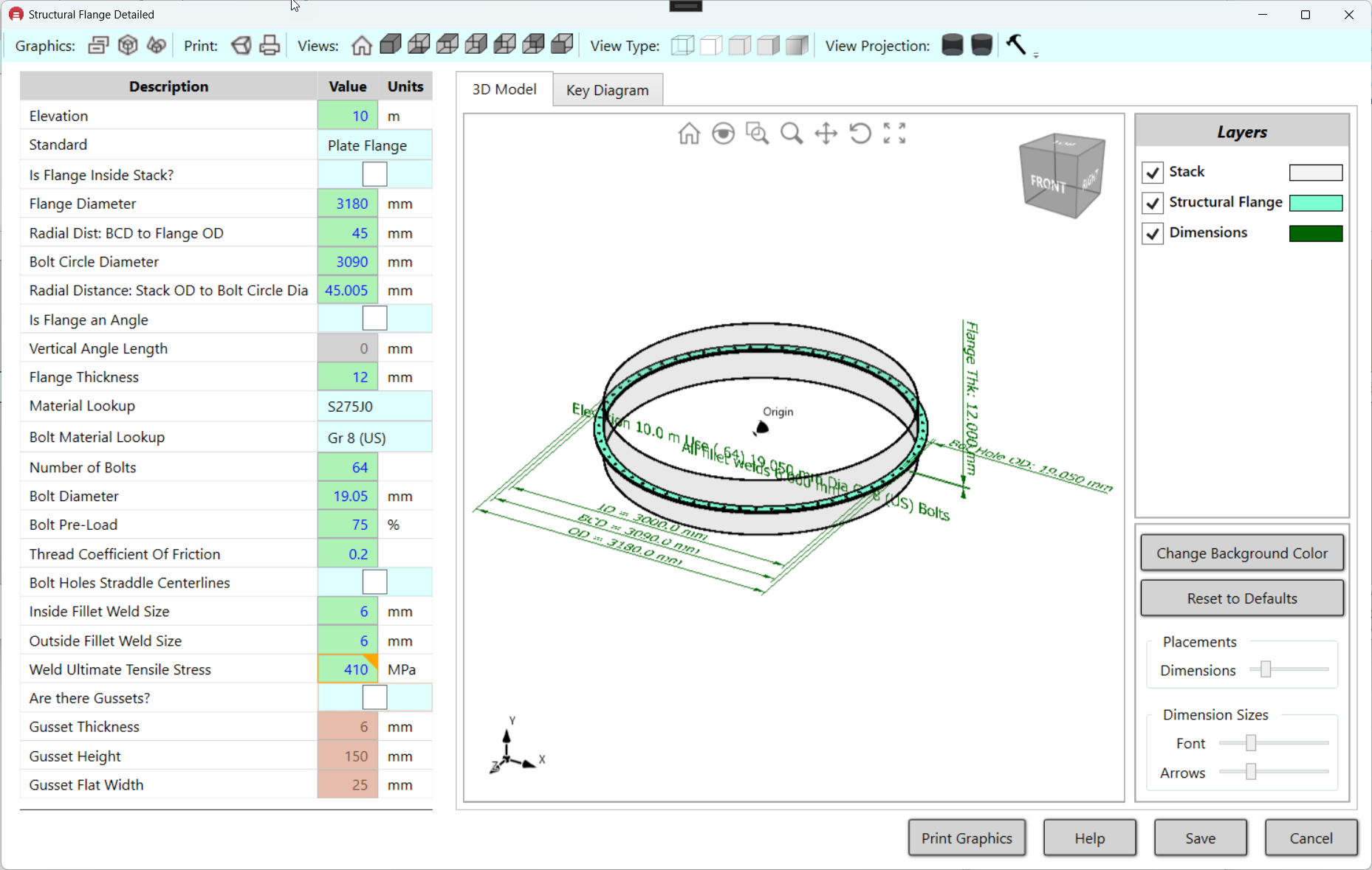 MecaStack Flange Screenshot