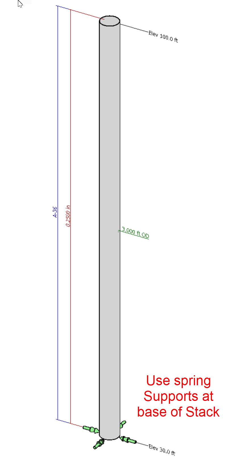 Stack Supported on Structure | Article | Meca Enterprises
