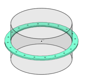 Image of a structural plate flange